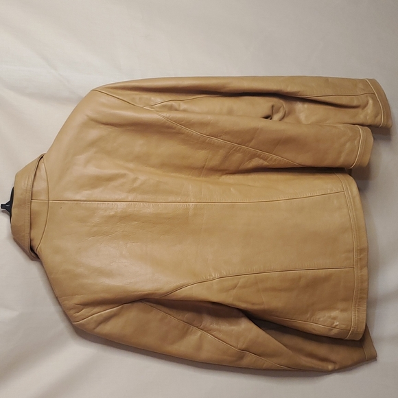 Women Ambition Leather Jacket, Size XXL, Color Cognac - Picture 5 of 9